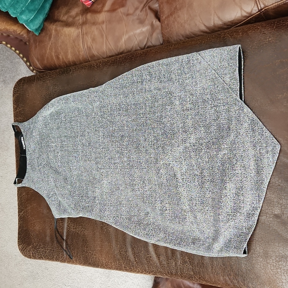 Womens express black/silver shimmer dress size 8